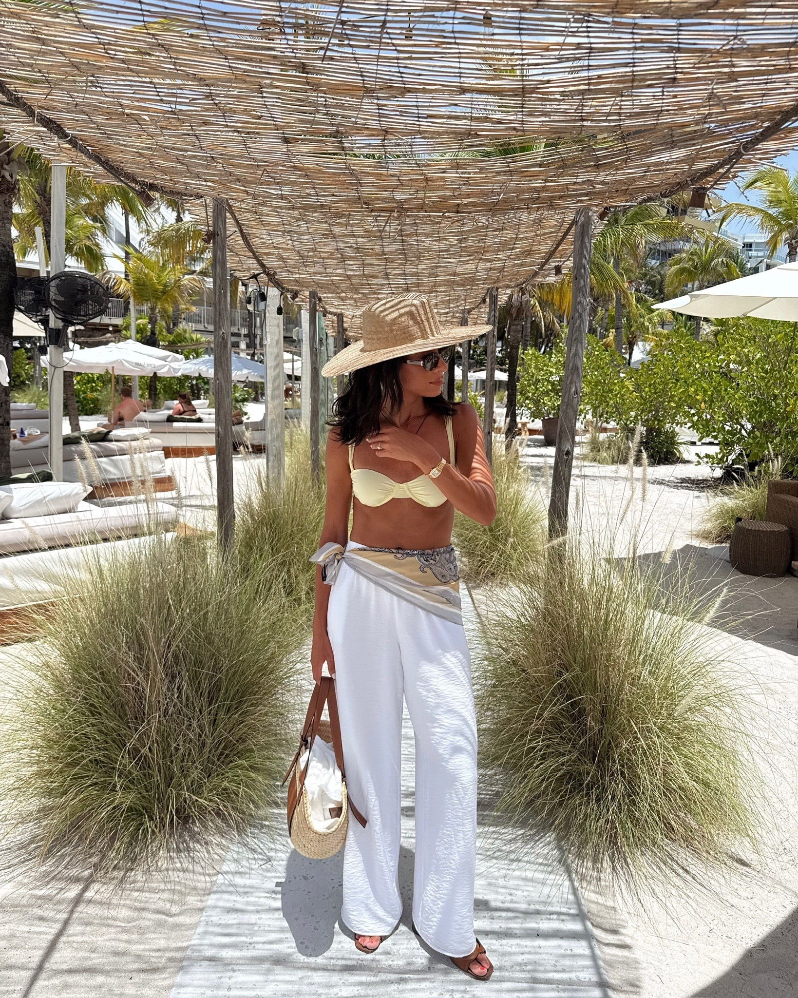 Beach outfit! ☀️ Wearing size XS bikini top, S bikini bottom, XS white pants, XS mini dress and XS orange maxi dress 

Vacation outfit 
Pool outfit 
Swim 
Swimwear 
Butter yellow 

#LTKootd #LTKSeasonal #LTKTravel