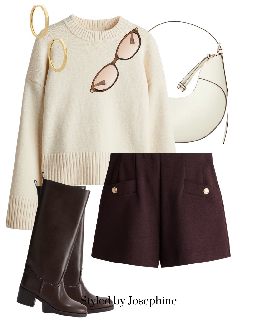 Cozy meets chic 🤍 A creamy knit paired with tailored shorts and tall boots — the perfect late-summer to fall transition look. Add gold hoops, sleek sunnies, and a structured shoulder bag for that effortless off-duty vibe.

Tags: falloutfit knitshorts cozychic creamknit sweatershorts tallboots blackboots goldhoops oversizedsweater structuredbag offdutylook fallstyle transitionaloutfit chicminimal styleinspo ootdinspo

#LTKStyleTip #LTKFindsUnder50 #LTKFindsUnder100
