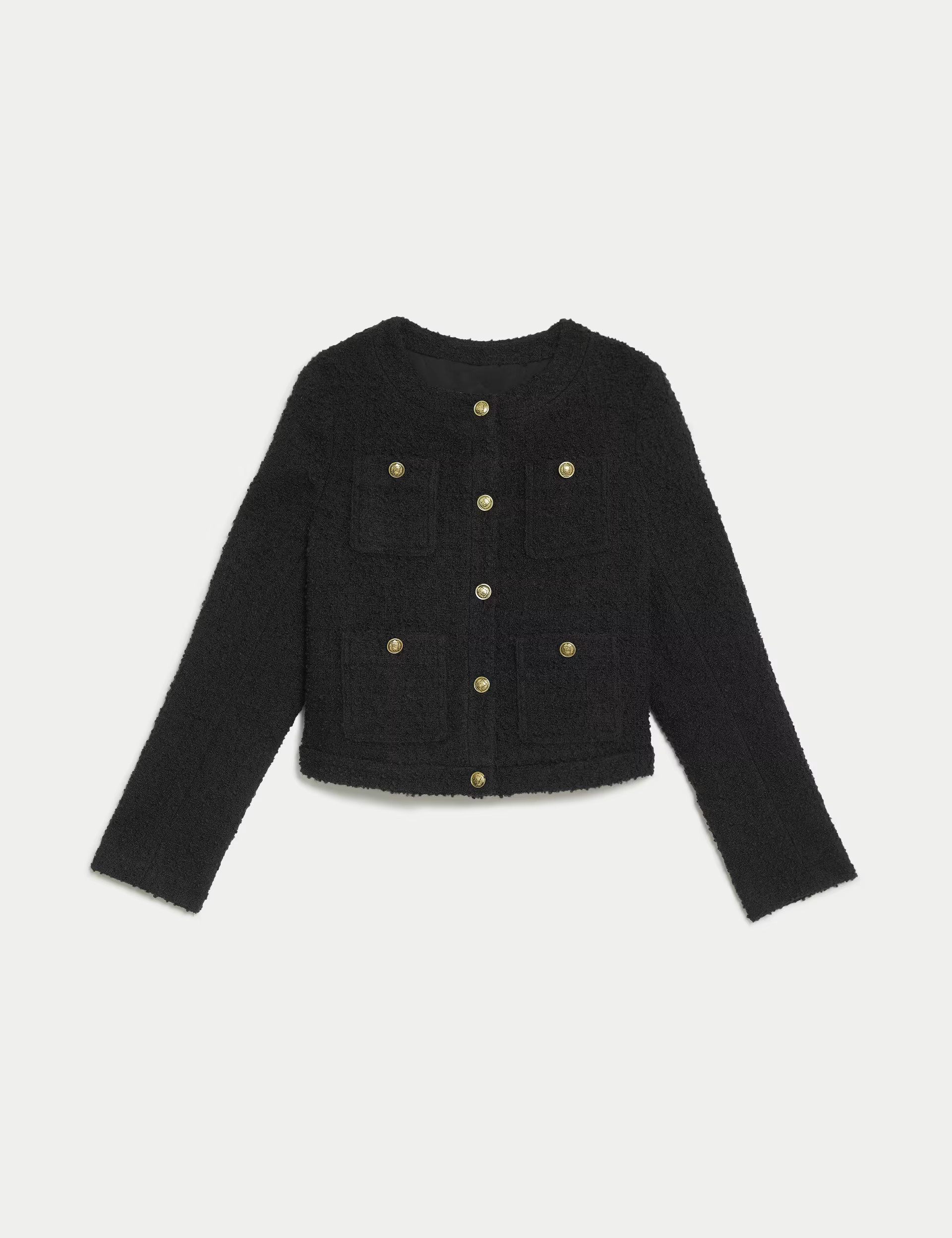 Tweed Textured Short Utility Jacket | Marks & Spencer (UK)