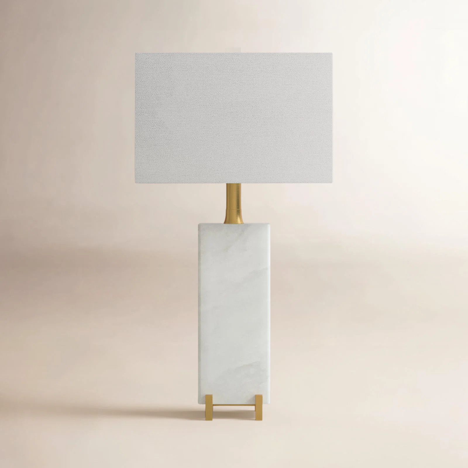 Weldon 30" White/Brass Gold Table Lamp | Wayfair North America