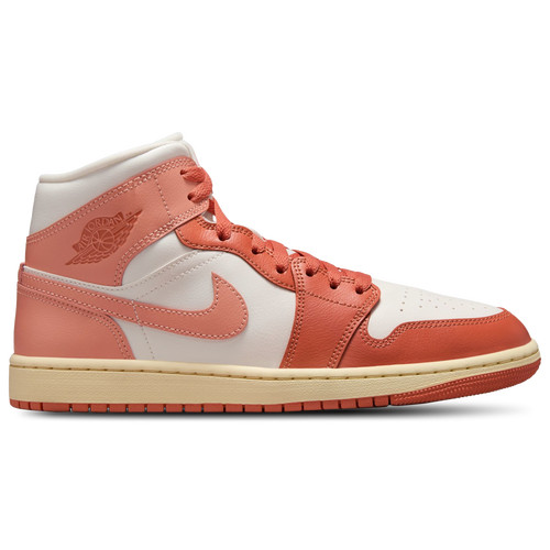 Jordan Womens Jordan AJ 1 Mid - Womens Basketball Shoes Sail/Pink Size 07.0 | Foot Locker (US)