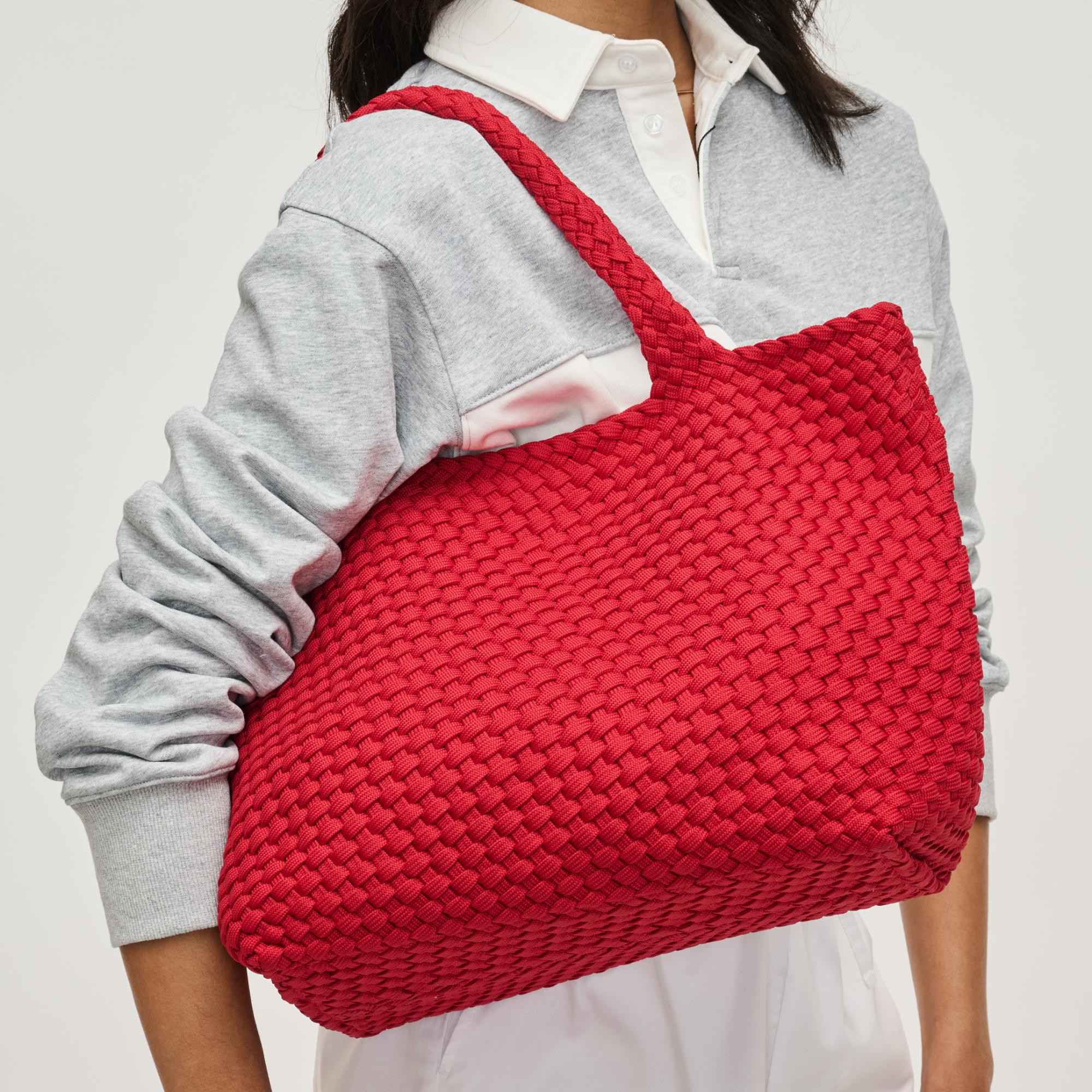 Sky's The Limit - Medium Laced Up Eco-Edition Tote | Sol and Selene