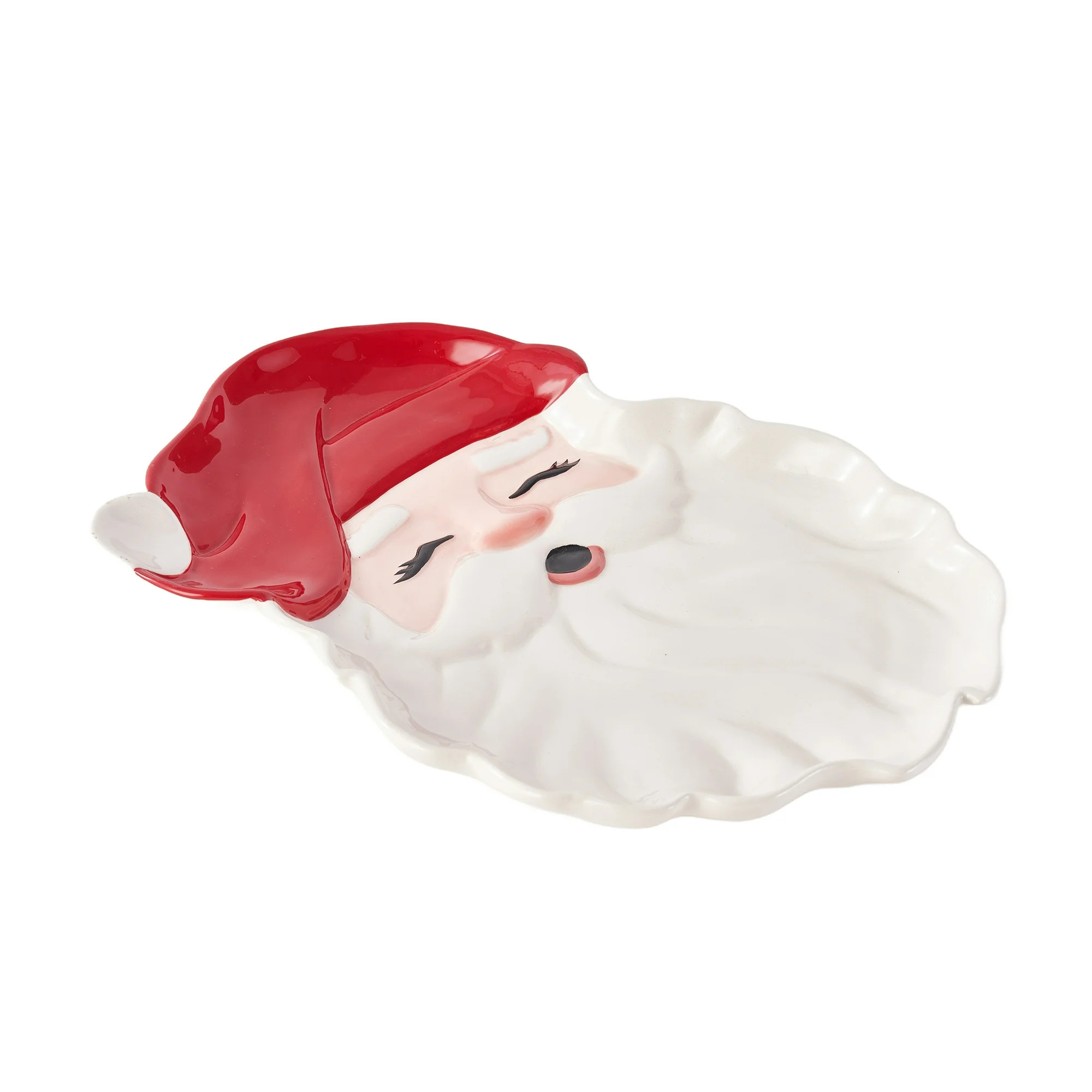 Red Santa Ceramic Serving Tray, by Holiday Time | Walmart (US)