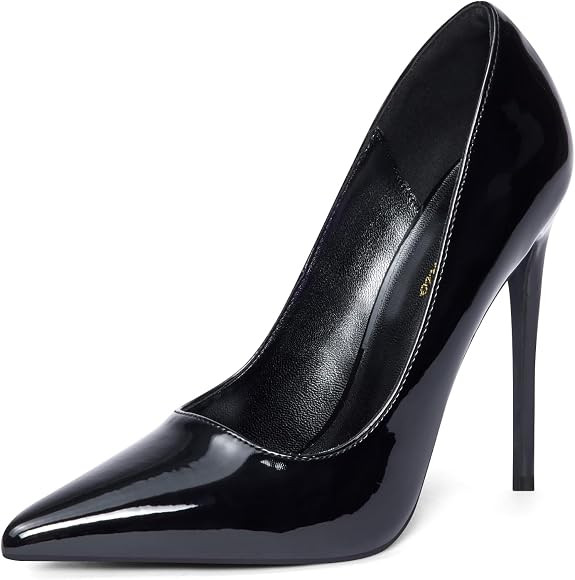 Elisabet Tang Women Pumps, Pointed Toe High Heel 4.7 inch/12cm Party Stiletto Heels Shoes | Amazon (US)