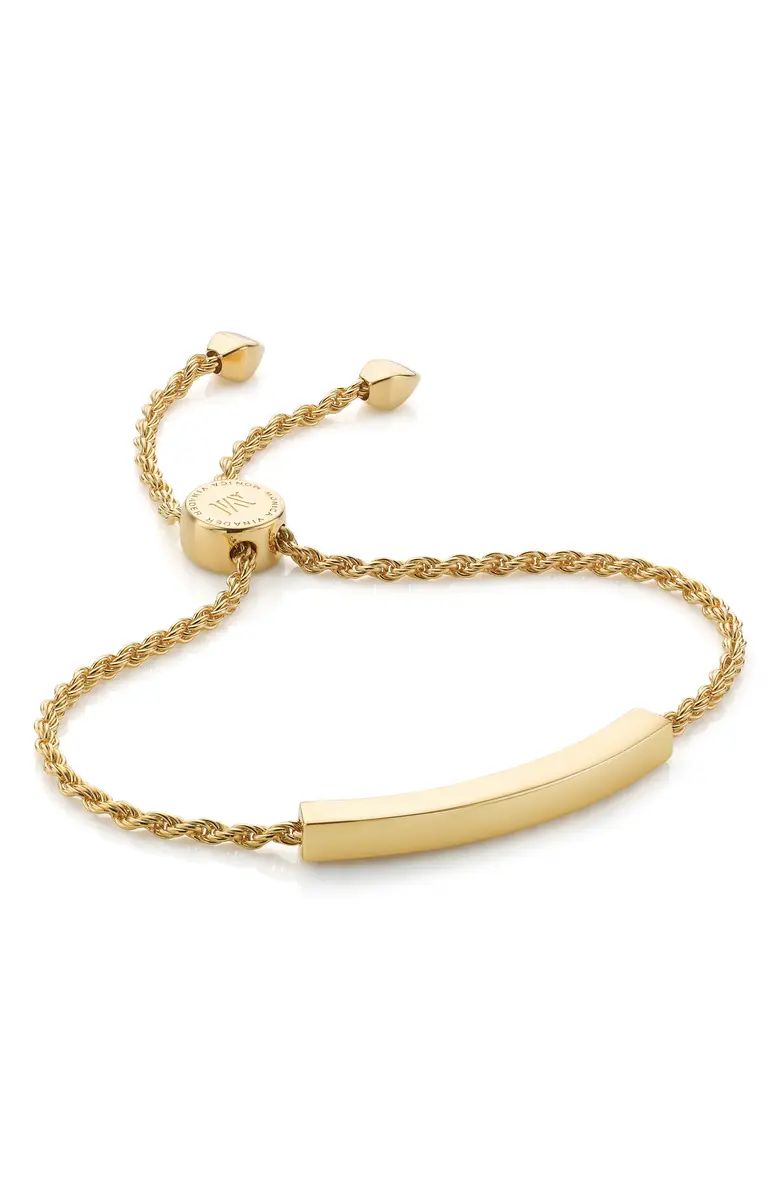 Monica Vinader Engravable Linear Friendship Chain Bracelet | Nordstrom | Nordstrom