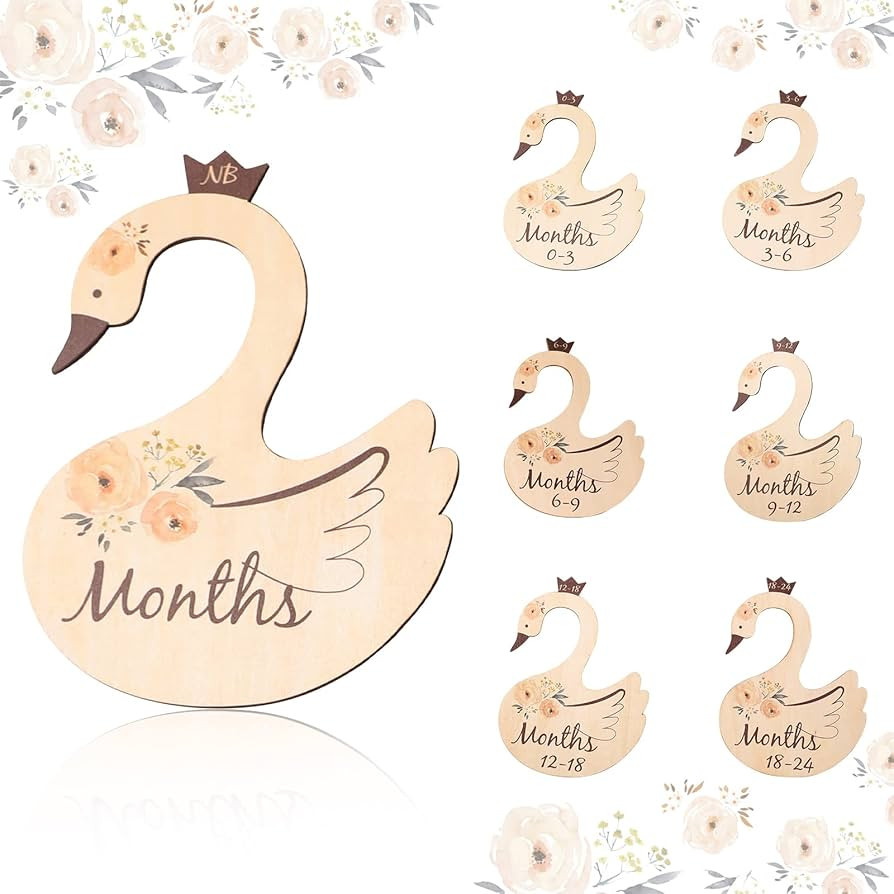 ibwaae Wooden Animal Baby Closet Size Divider Organizer Hanger Clothing Dividers for Newborn Nurs... | Amazon (US)