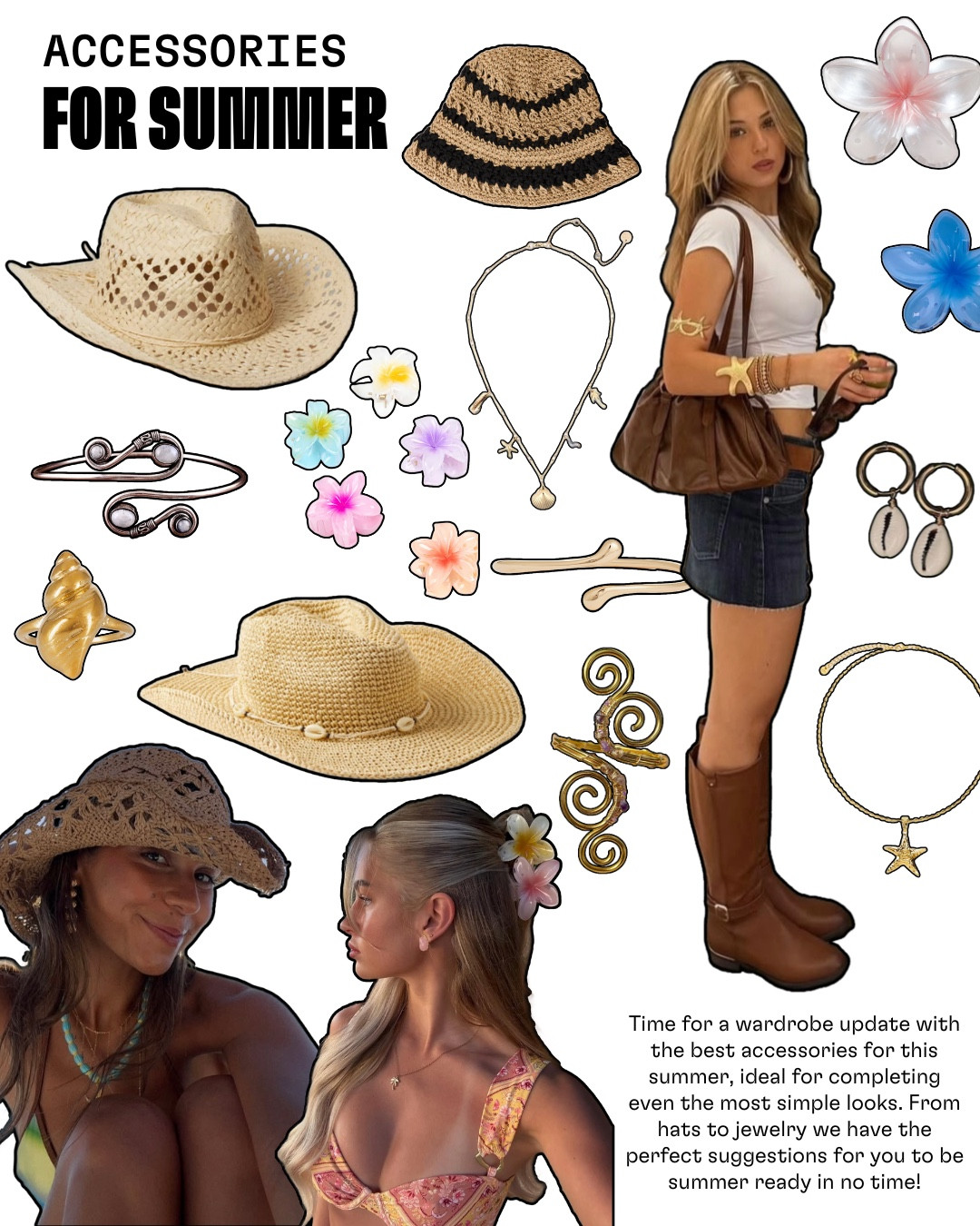 Time for a wardrobe update with the best accessories for this summer, ideal for completing even the most simple looks. From hats to jewelry we have the perfect suggestions for you to be summer ready in no time! 🐚 full blog with links to shop on a
astyleset.com/blog/perfect-summer-accessories

#summerfashion #summeraccessories 

#LTKSeasonal #LTKStyleTip #LTKSummerEdit