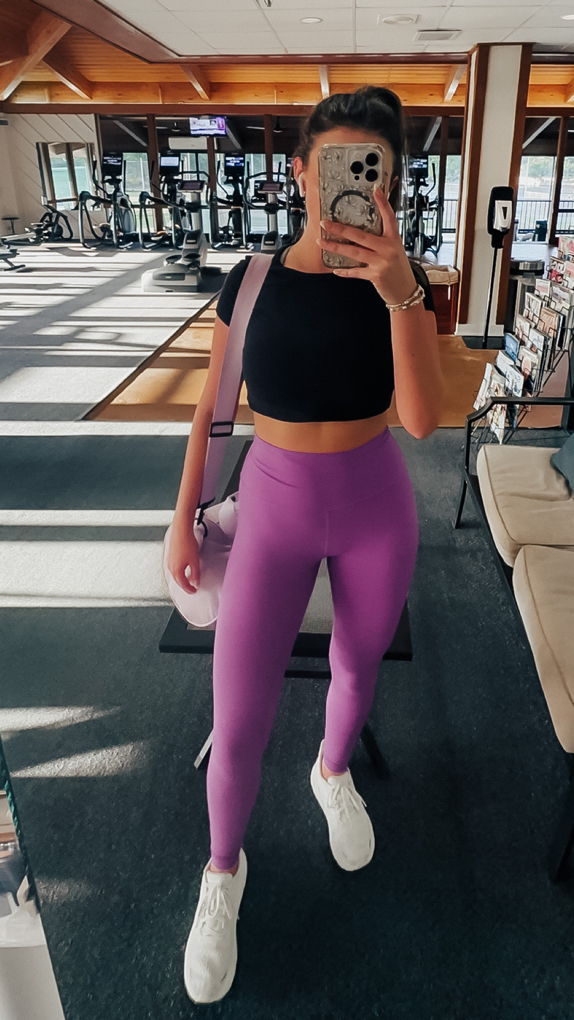 Gym or every day wear? I got you. Received 2 compliments on these magenta lulu leggings in the first 15 minutes of my workout🥰
• Gym crop top: WALMART
• Leggings: Lulu
• Shoes: Hoka Clifton 8

#LTKstyletip #LTKGiftGuide #LTKshoecrush