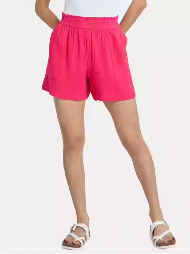 Time and Tru Women's Double Cloth Cotton Shorts, Sizes XS-XXXL | Walmart (US)