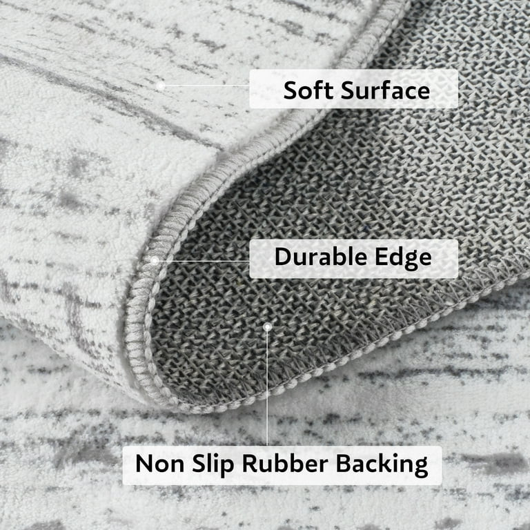 VUNATE 5'x7' Area Rugs for Living Room Washable Rugs Boho Moroccan Area Rug Soft Neutral Geometri... | Walmart (US)