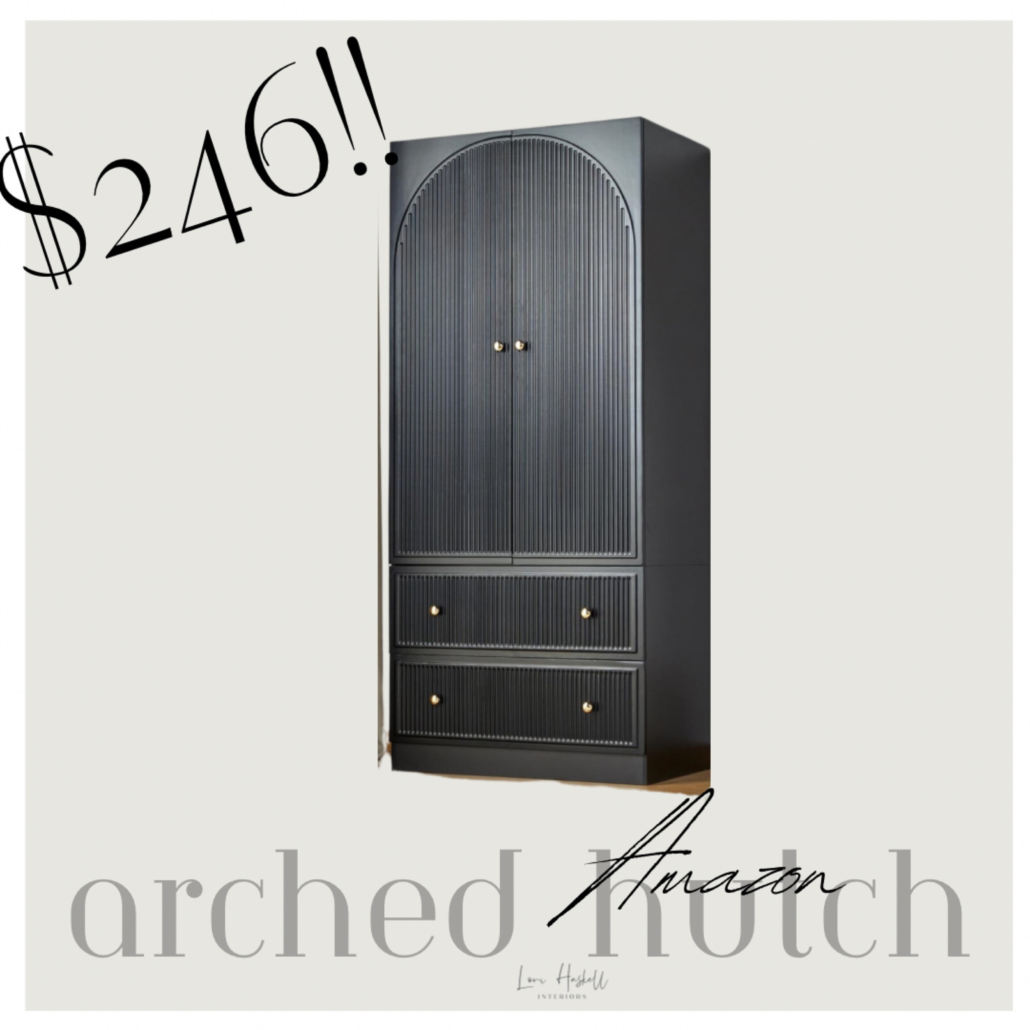 This is a good one!!

Furniture 
Modern
Home Decor 
Fluted
Black 
Hutch 

#LTKstyletip #LTKhome #LTKover40
