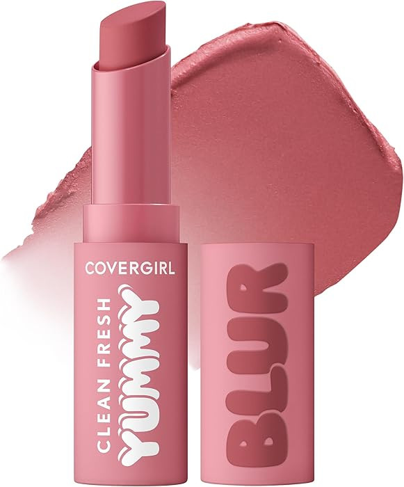 COVERGIRL Clean Fresh Yummy Blur Lipstick, Blurring Effect, Matte Lip Color, Fresh Pear Flavored,... | Amazon (US)