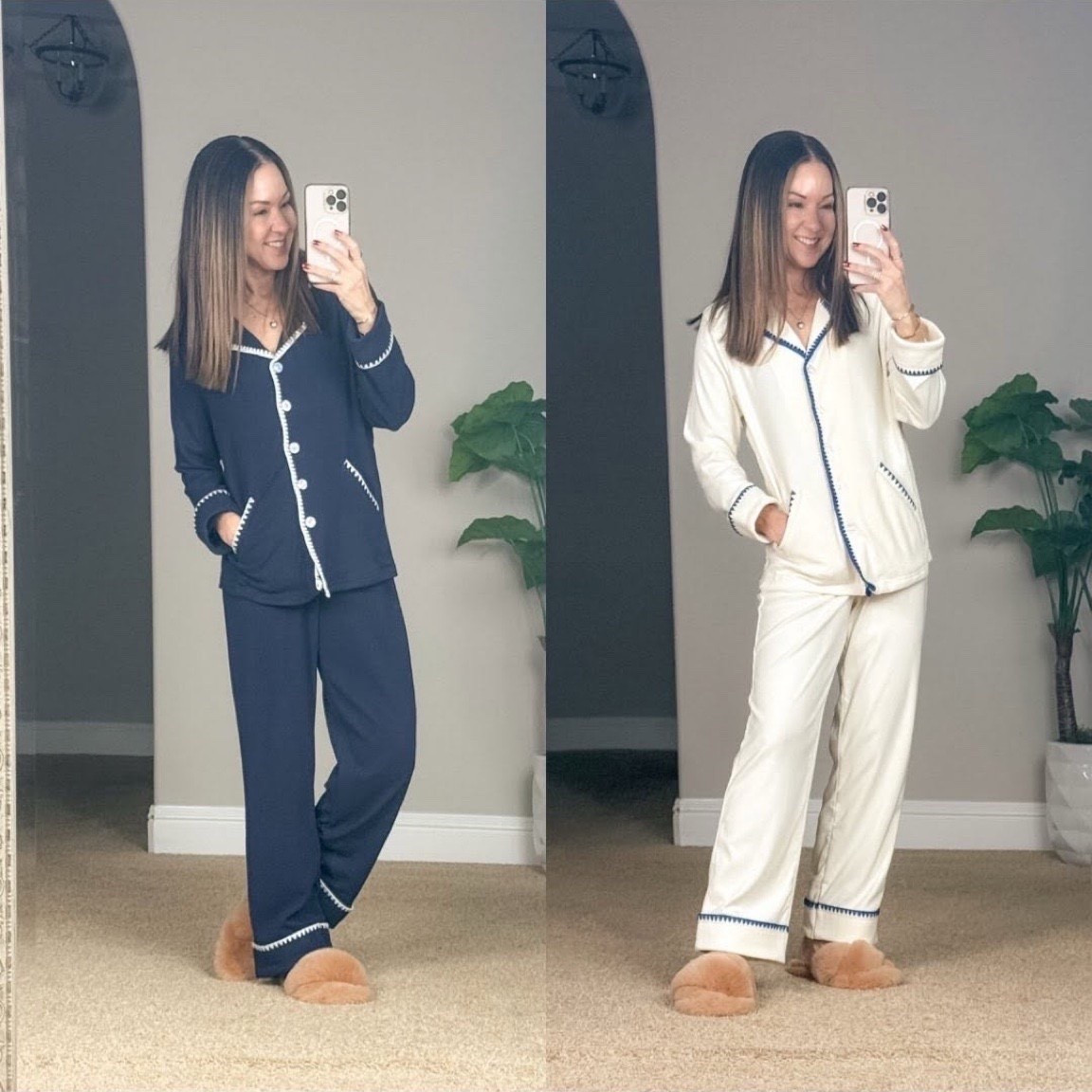 Pajama Sets

For reference I'm 5'1 110lbs in an XS in both!

Loungewear  pajamas set  pajamas  pjs  comfy outfits  sleep wear  Amazon finds  fashion finds  navy pants  beige pjs  comfy pjs casual   Home outfits  lounging outfit  EverydayHolly

#LTKselfcare #LTKSeasonal #LTKPetite