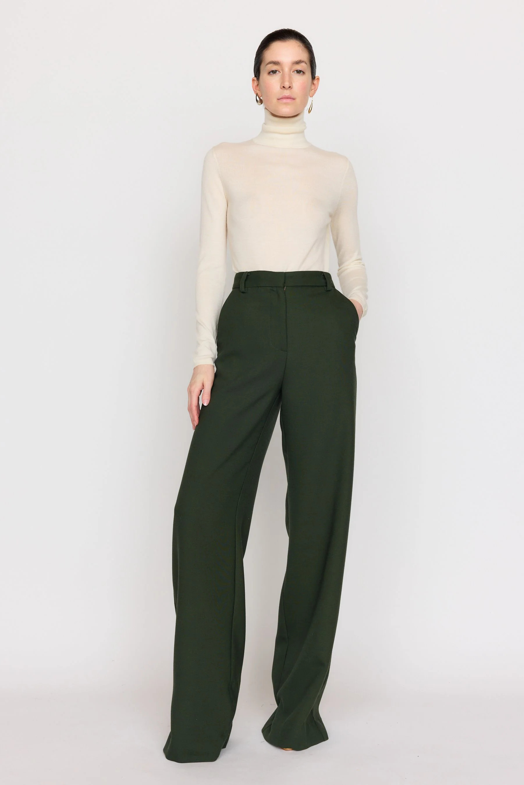 Cora Pant - Dark Green | Christy Lynn