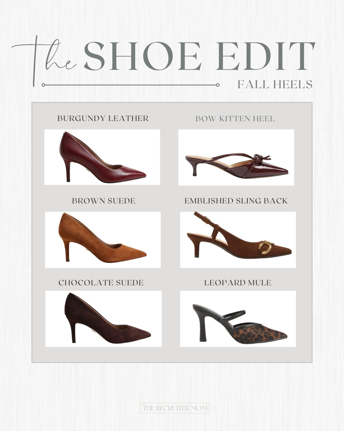 Fall Workwear Heels 

#LTKShoeCrush #LTKWorkwear #LTKStyleTip