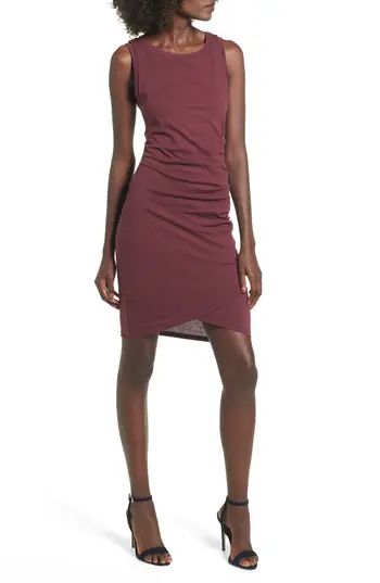 Women's Leith Ruched Body-Con Tank Dress, Size X-Large - Red | Nordstrom