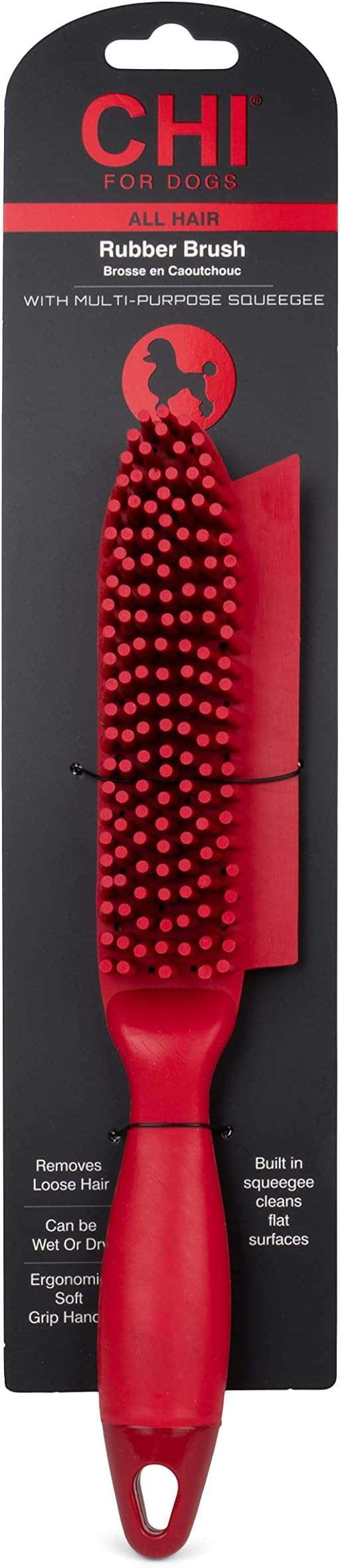 CHI For Dogs Rubber Fur Accumulator Dog Brush; Fur Remover, Lint Remover, Pet Hair Removing Tool | Amazon (US)