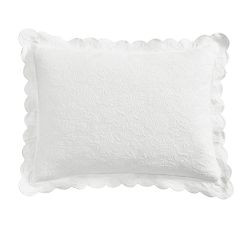 Abigail Scalloped Textured Shams | Pottery Barn (US)