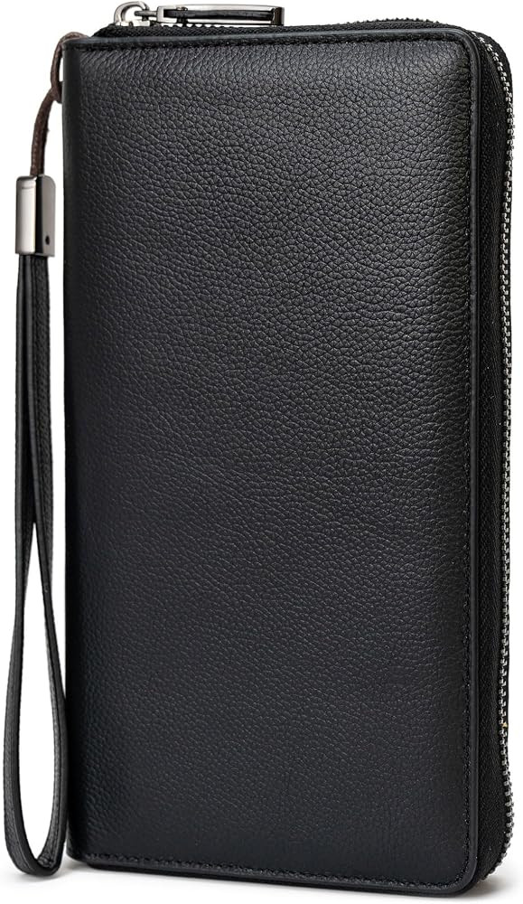 Bveyzi Women RFID Blocking Wallet Leather Zip Around Phone Clutch Large Capacity Ladies Travel Pu... | Amazon (US)