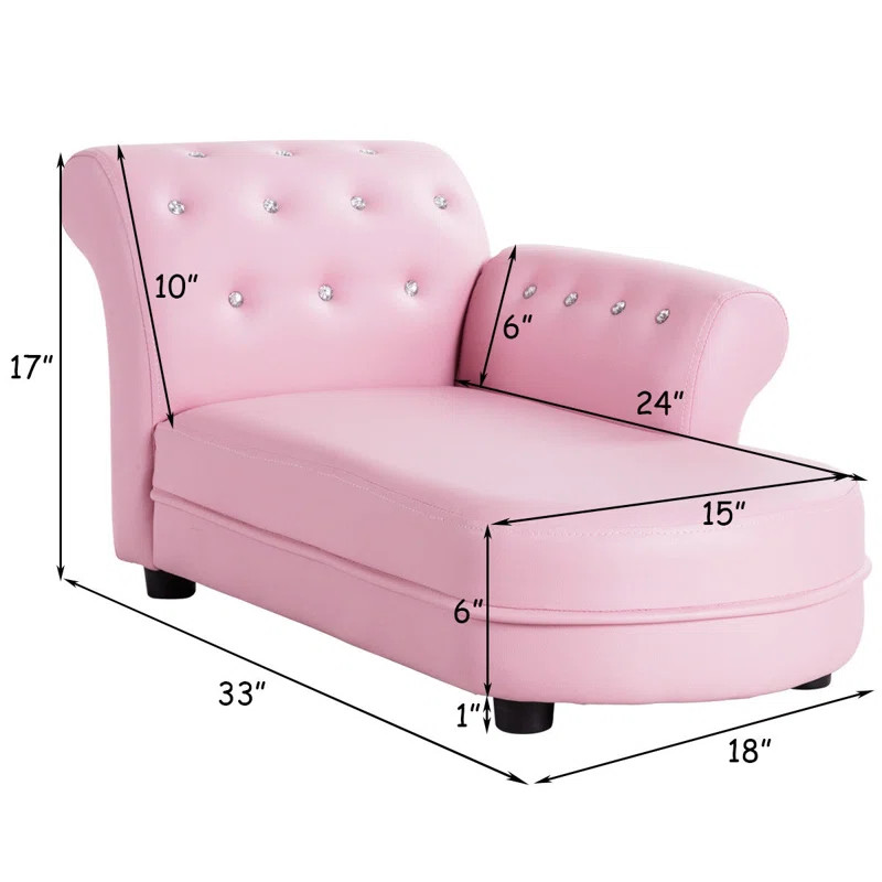 Kids 7'' Sleeper Sofa/Sectional and Ottoman | Wayfair North America