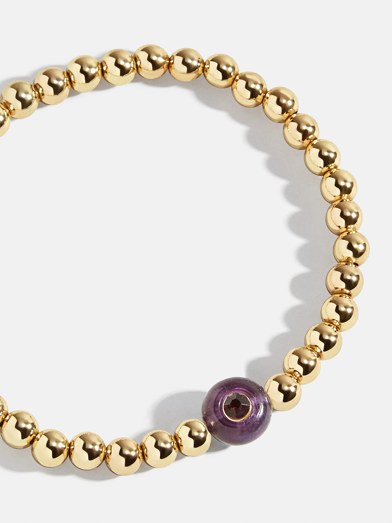 Semi-Precious Birthstone Pisa Bracelet - Amethyst | BaubleBar