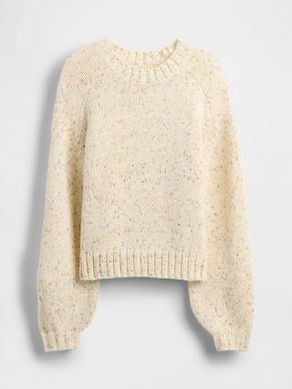 Cotton-Blend Relaxed Crewneck Sweater | Gap (US)