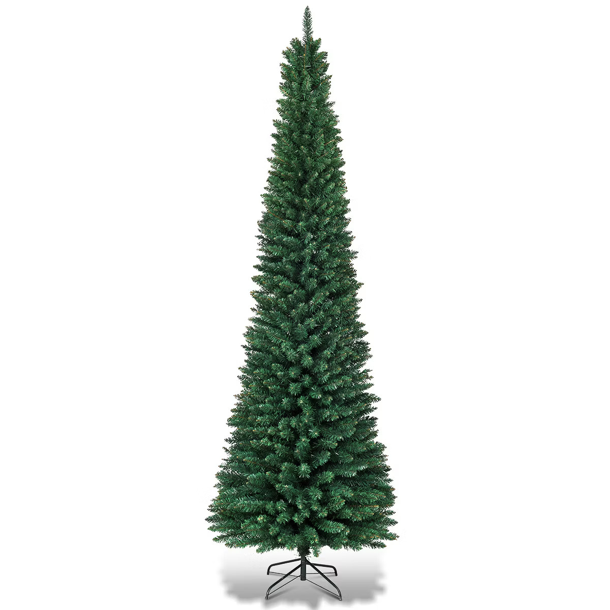Costway 5'/6'/7'/8' /9' PVC Artificial Pencil Christmas Tree Slim Green | Target