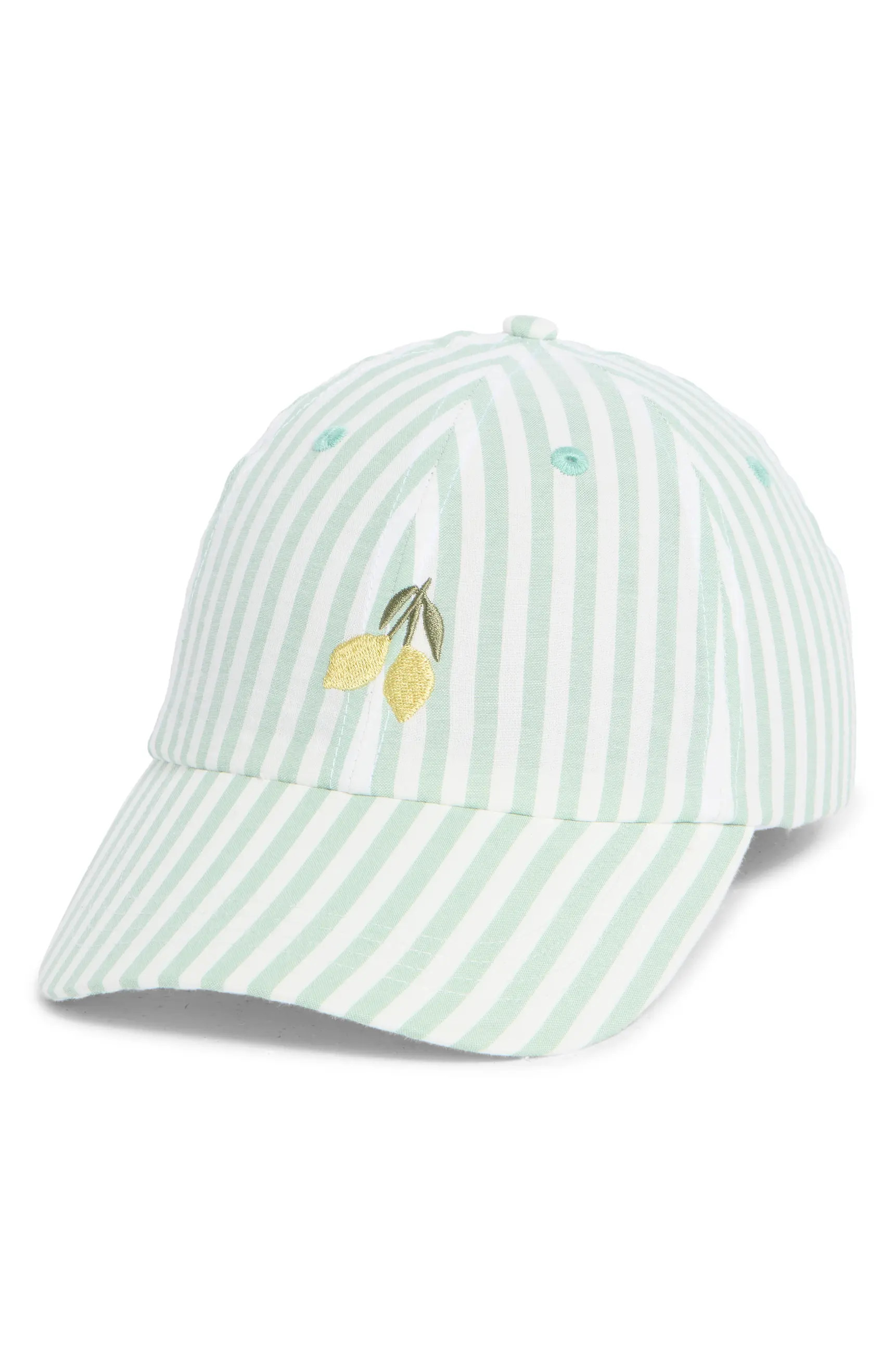 FRASIER STERLING Amalfi Lemon Canvas Adjustable Baseball Cap | Nordstromrack | Nordstrom Rack