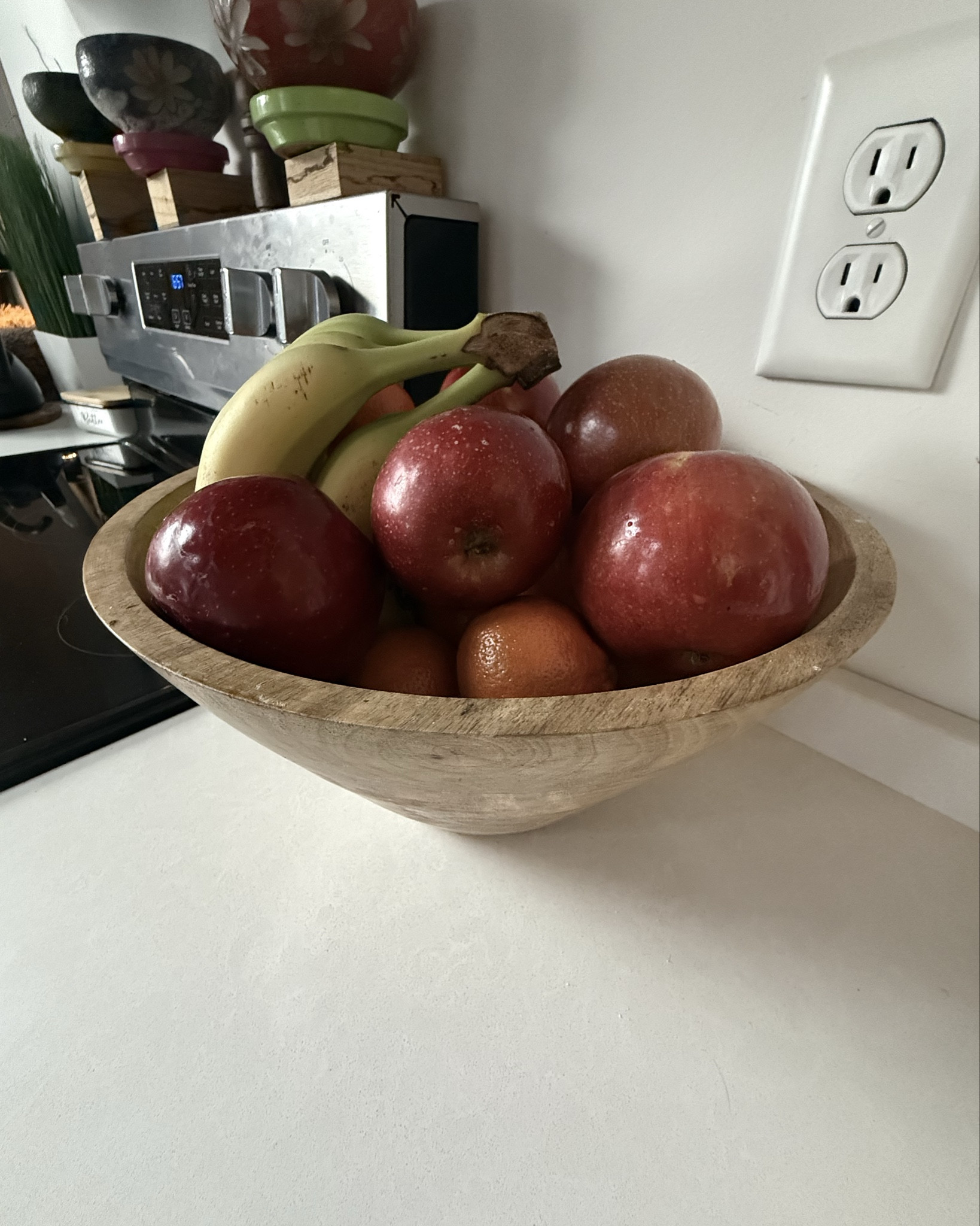Elevating everyday essentials 🍎✨ Wood bowls add the perfect mix of warmth + function to your kitchen. I love how they double as decor while keeping everything within reach. Neutral, timeless, and so easy to style 🤍 #LTKHome #kitchenstyle #neutraldecor

#LTKHome