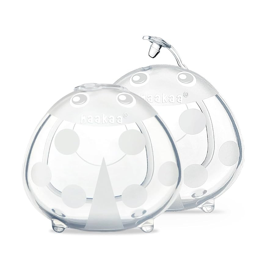 haakaa Ladybug Milk Collector 1.4oz/40ml 2pcs - Wearable Nursing Cups | Soft Breast Shells | Brea... | Amazon (US)