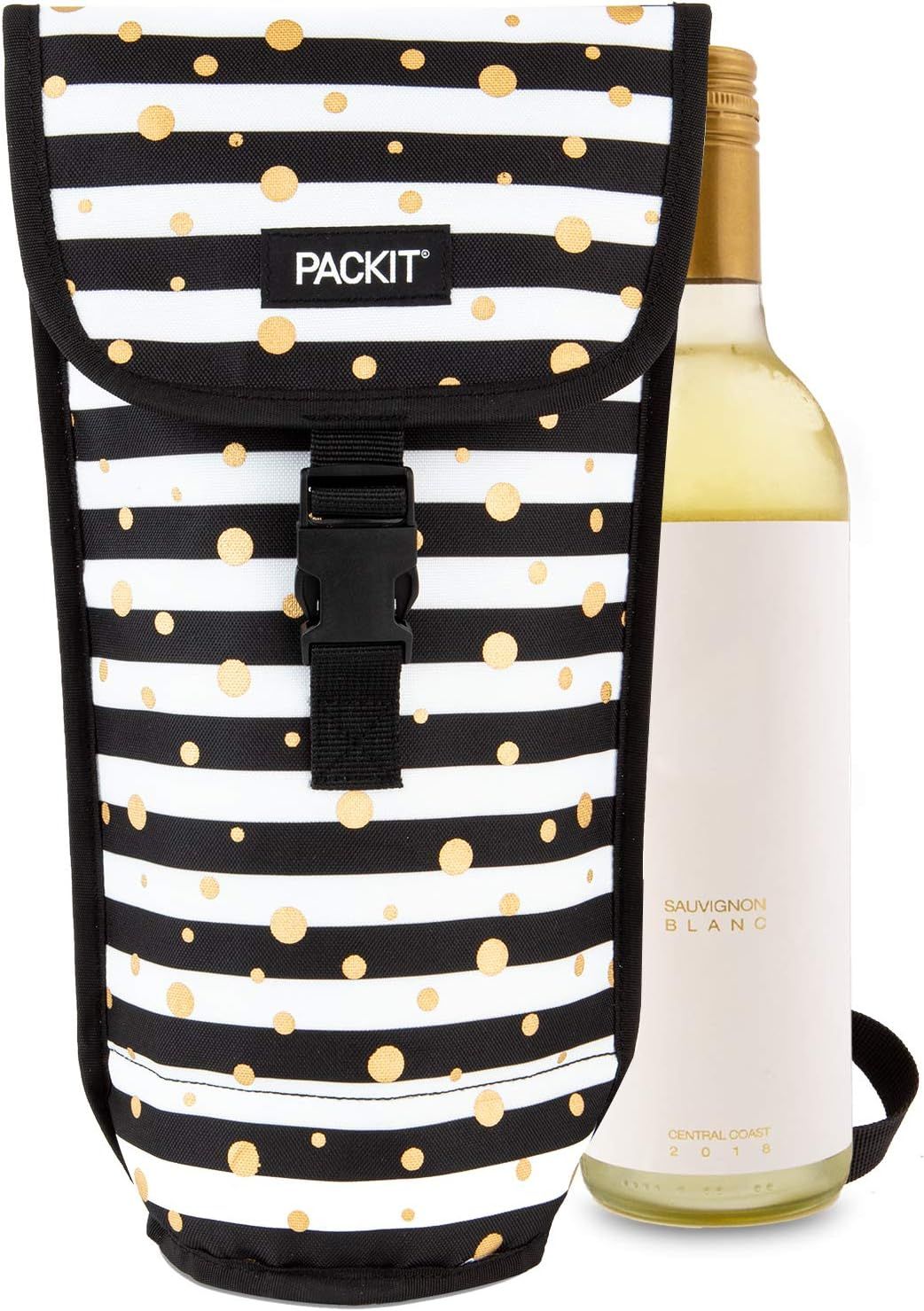 PackIt Freezable Wine Bag, Celebration Dot, Built with EcoFreeze Technology, Foldable, Reusable, ... | Amazon (US)
