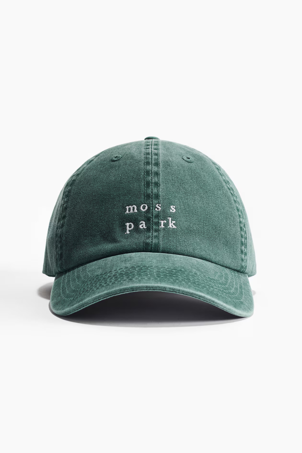 Casquette en coton avec broderie - Vert foncé/Moss Park - HOMME | H&M FR | H&M (FR, IT, ES, PT, BE)