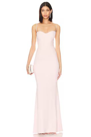 Katie May Yasmin Gown in Blush from Revolve.com | Revolve Clothing (Global)