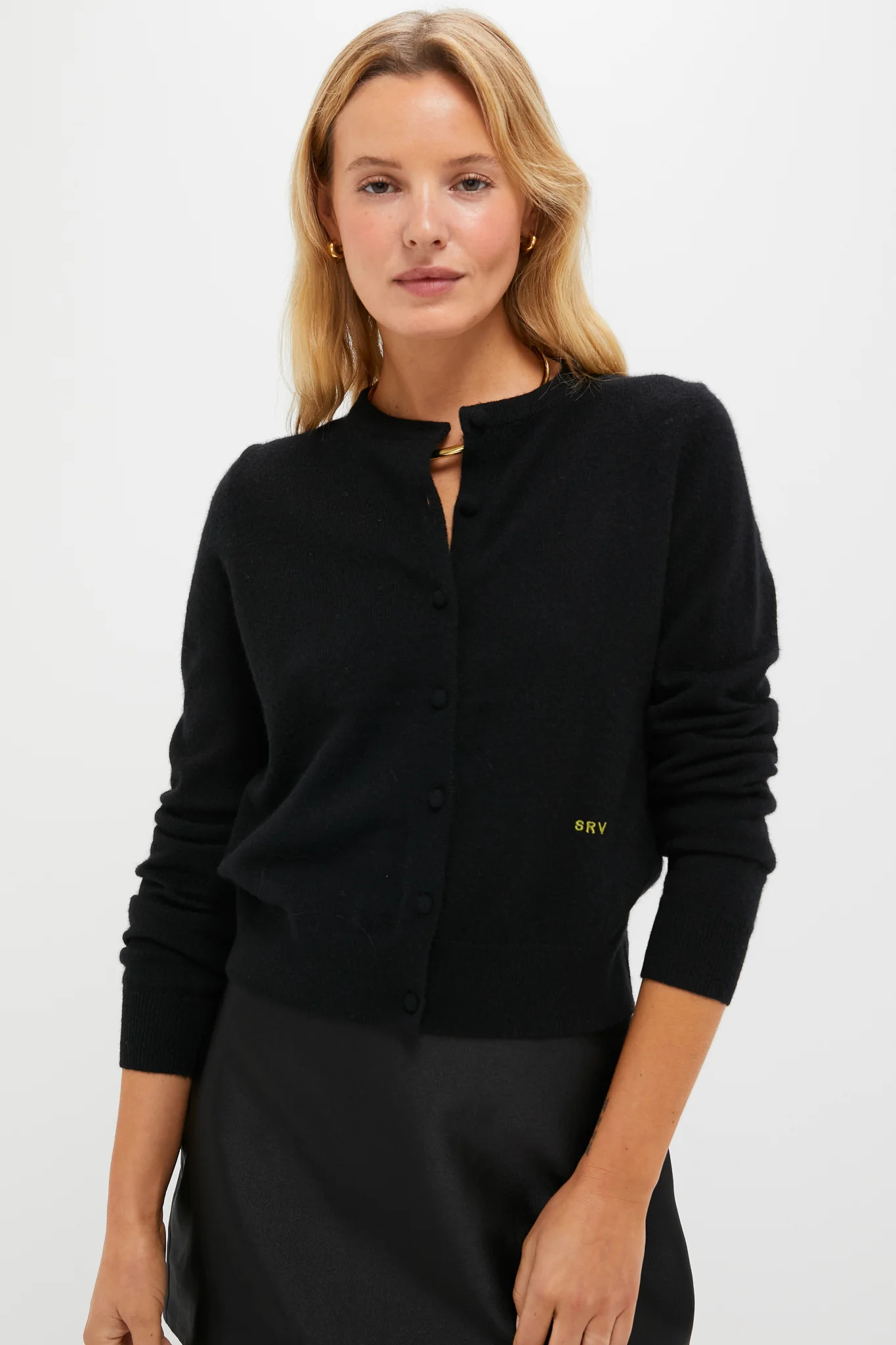 Black Cashmere Riley Cardigan | Tuckernuck (US)