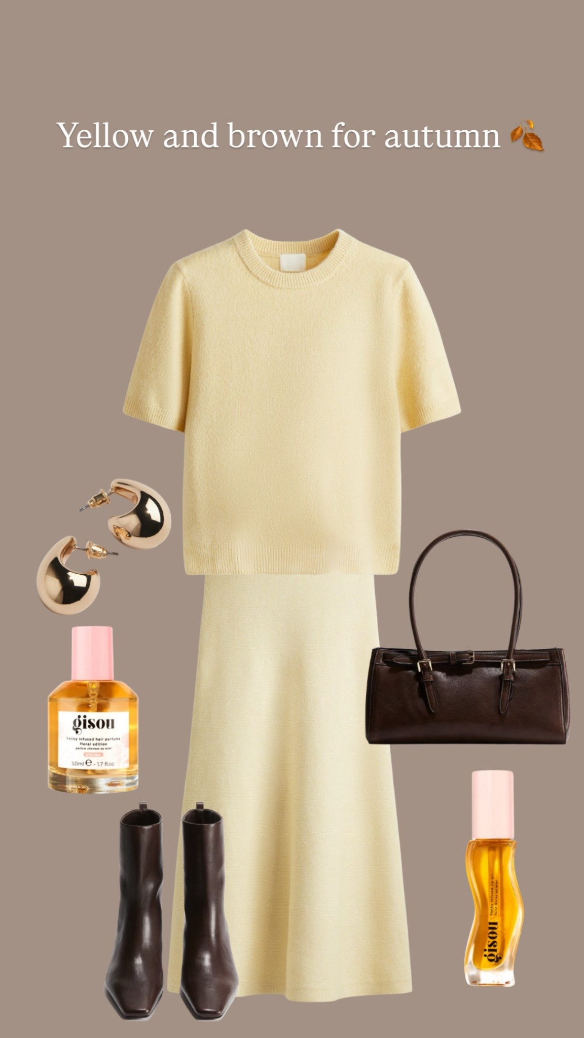 Yellow and brown for autumn 🍂

#LTKstyletip #LTKautumn #LTKbeauty