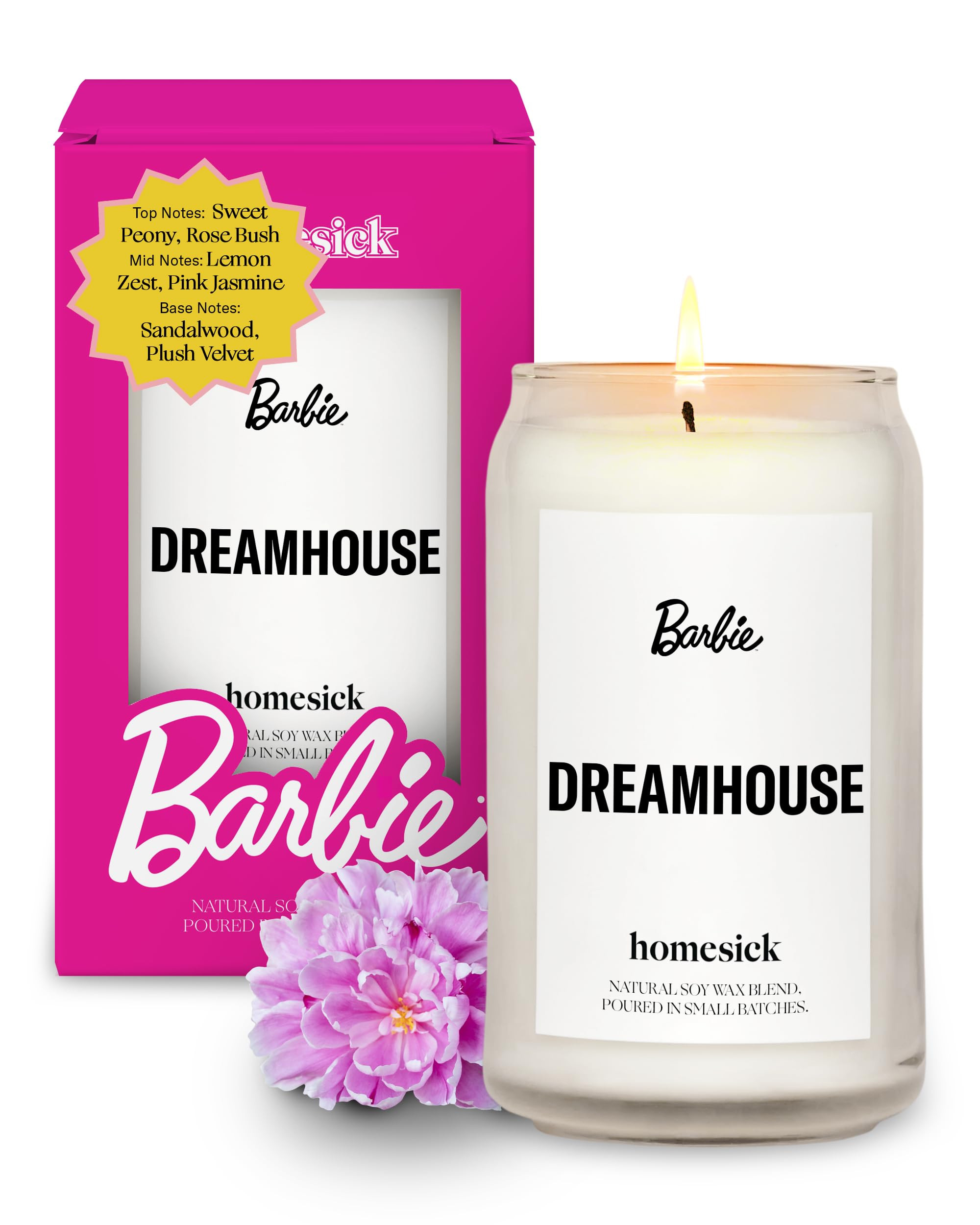 Homesick Scented Candles for Home (Barbie Dreamhouse) - 13.75 oz Long-Lasting Soy Wax Blend Jar C... | Amazon (US)