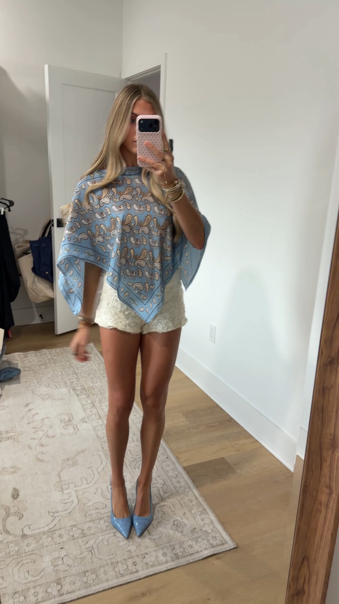 Anthropologie scarf shawl top is all the craze right now. I love how you can put it over any outfit snd you get a completely different vibe. My shorts are size xs from @12th Tribe and I paired it with my favorite blue heels that are actually comfortable. My 12th tribe code is SLOANEFES10.

#LTKootd #LTKdayinmylife #LTKSeasonal