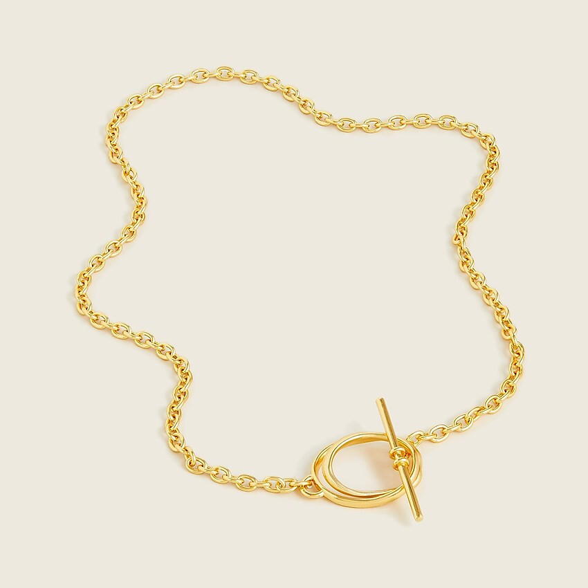 Layered-circle toggle-closure necklace | J. Crew US
