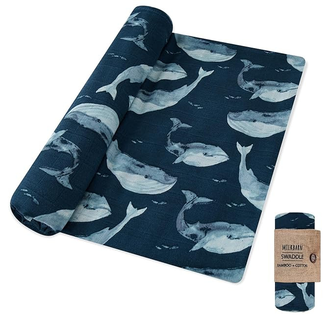 Milkbarn Baby Swaddle Blanket, Rayon from Bamboo Muslin Swaddles for Newborn Girls & Boys, Breath... | Amazon (US)