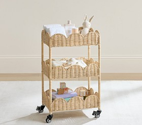 Palmer Scallop Tiered Storage Cart | Pottery Barn Kids