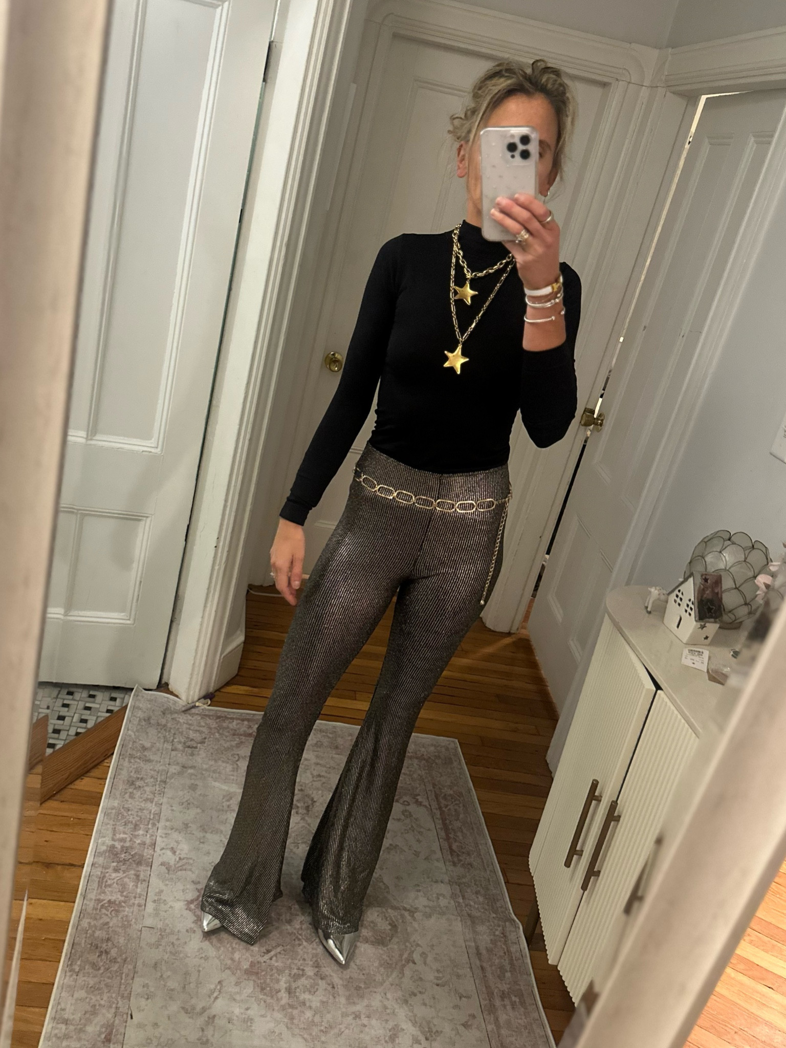 Festive fit: part one - the disco winter girlie ✨✨✨these pants were the best purchase I made last year and they have finally restocked them! Grab a pair before they sell out again 😊

#LTKHoliday #LTKParties