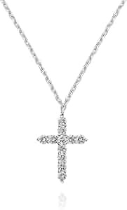 PAVOI 14K Gold Plated Cross Necklace for Women | Cross Pendant | Gold Necklaces for Women | Amazon (US)