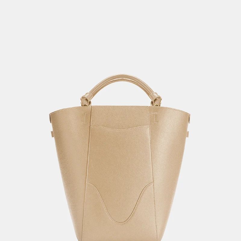 OLEADA Marina Bucket Champagne | Beige bucket bag - Brown | Verishop
