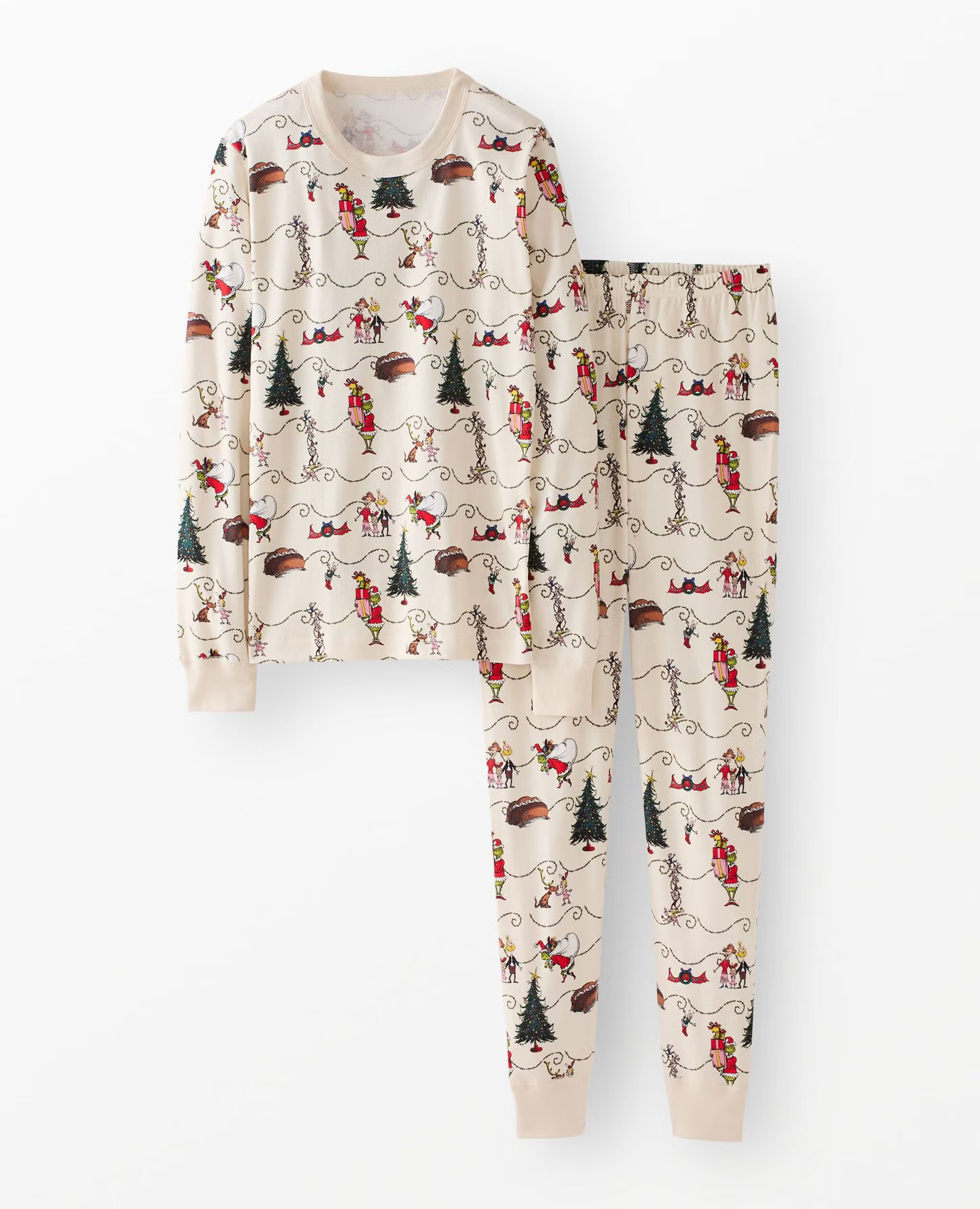 Adult Dr. Seuss Grinch Long John Pajama Set | Hanna Andersson