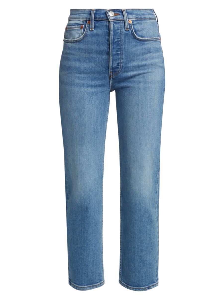 Re/done High-Rise 70s Stove Pipe Jeans | Saks Fifth Avenue