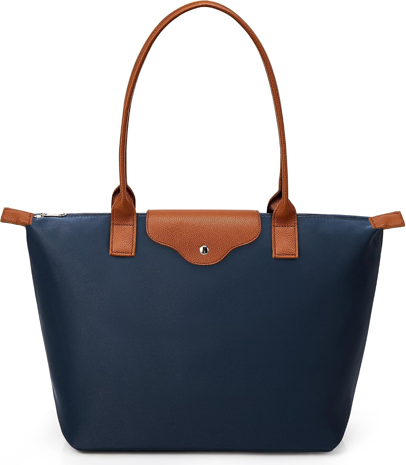 KALIDI Tote Bag for Women Nylon Top-Handle Purse,Large Capacity Shoulder Hobo handBag with Zipper Leisure Foldable Weekend | Amazon (US)