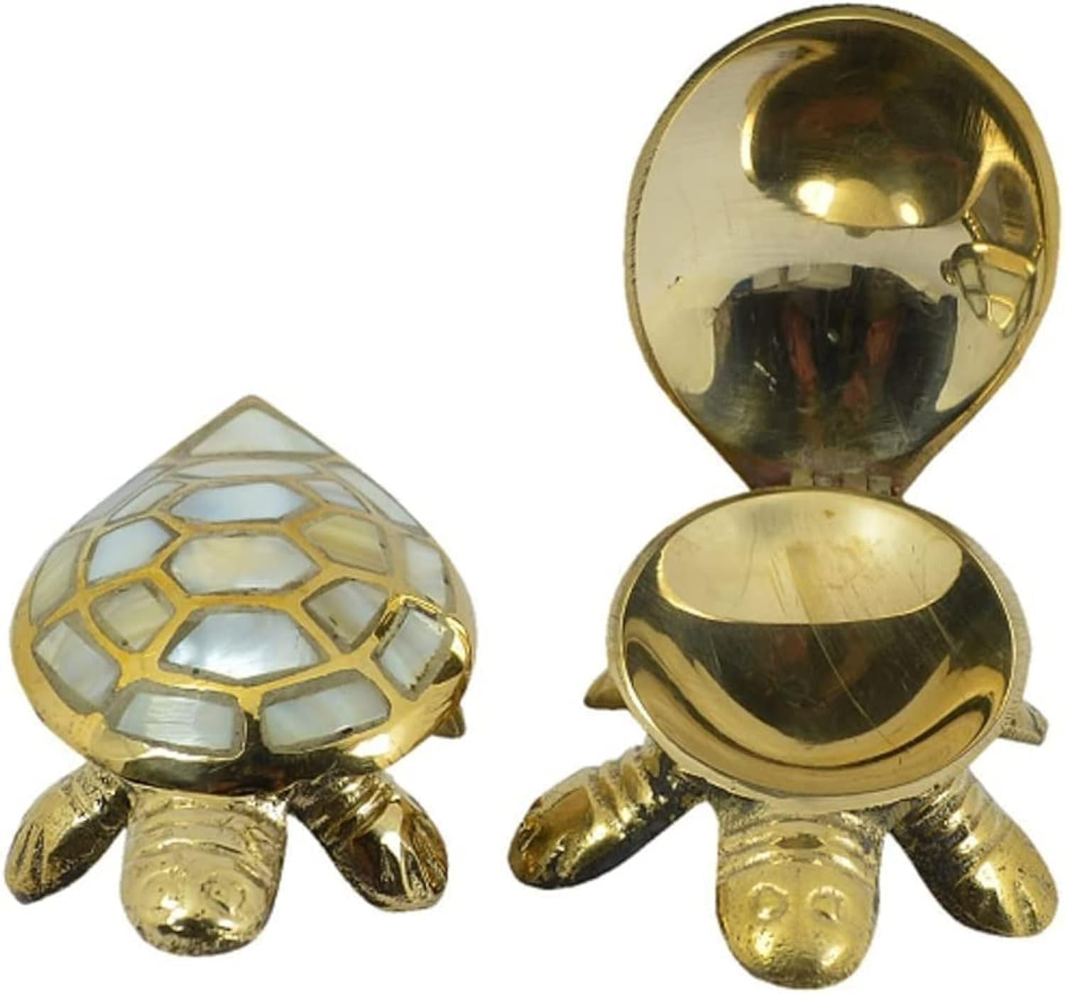 Feng Shui Wish Fulfilling Brass Turtle Tortoise with Secret Wish Compartment Insence Cone (10 cm ... | Amazon (US)