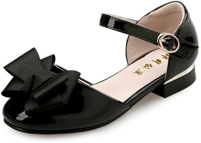 Flyrioc Little Girl's Heel Sandals Ballet Dress Shoes(Little Kid/Big Kid) | Amazon (US)