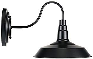 Lightess Black Wall Sconce Lighting Gooseneck Barn Lights Industrial Vintage Farmhouse Wall Lamp, CY | Amazon (US)