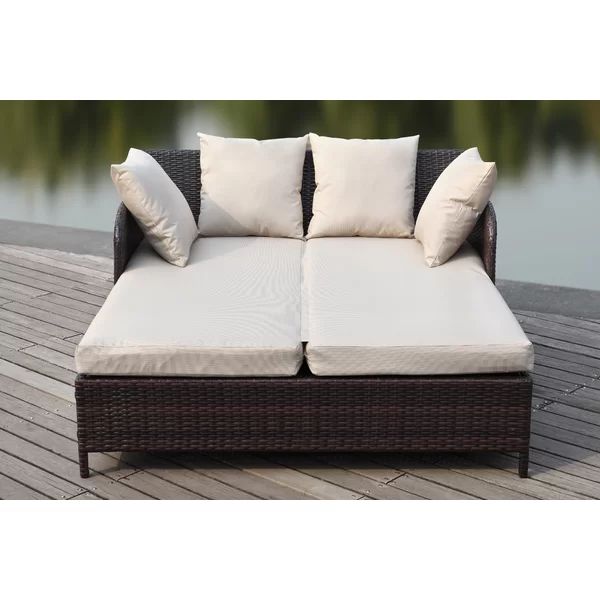 Andromeda Double Chaise Lounge with Cushion | Wayfair North America